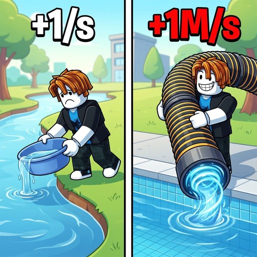 +1 Drain Water Per Click official Roblox game icon